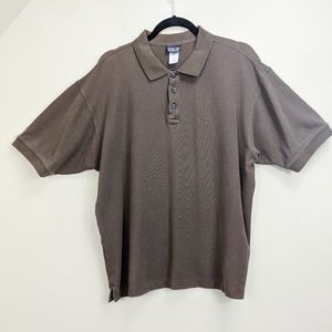 Patagonia Mens Large Polo Shirt Brown Short Sleeve